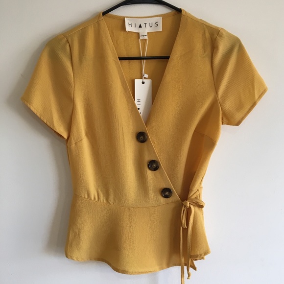 Nordstrom Tops - MUSTARD TOP NEW WITH TAGS